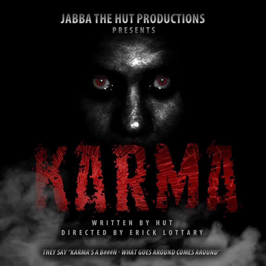 Karma film poster, written by Hut